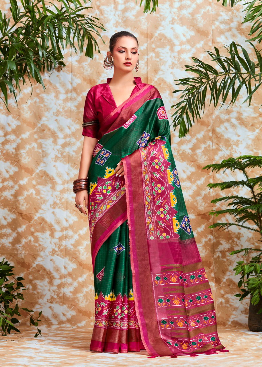 Shreyans Southern Ikkat SI-01-SO-09 Wholesale Printed Sarees Catalog